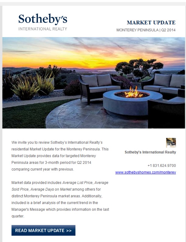 Monterey Peninsula 2nd Quarter Update, 2014